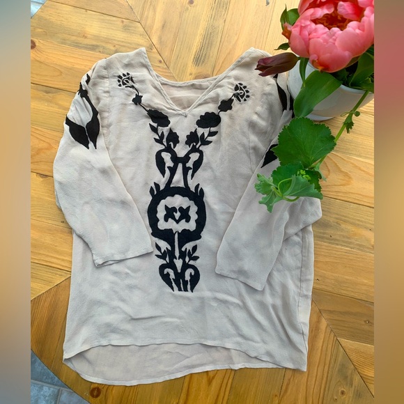 100% silk top from Anthropologie - Picture 1 of 11